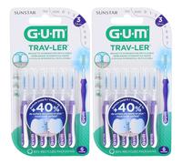 GUM® Trav-Ler® Brossettes interdentaires 1,2 mm violet Brosse(S) À Dents 2x6 pc(s)