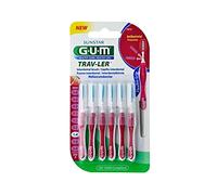 GUM TRAV-LER Brossettes interdentaires 1,4 mm Rose Bougie Lot de 6