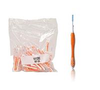 GUM TRAV-LER Lot de 50 brossettes interdentaires - Sachet ISO 2 - Orange - 0,9 mm