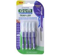 Gum Travel 1512 Scov 1,2 Lot De 4 Brossettes Interdentaires
