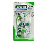 Gum Travel Kit Voyage Brosse A Dents + Fil Et Dentifrice Original White
