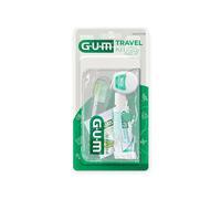 Gum Travel Kit Voyage Brosse A Dents + Fil Et Dentifrice Original White