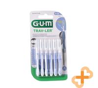 Gum Travler Brosse 0,6 MM 6 Pièces Antibactérien Ergonomique Anse