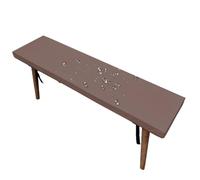 Gumatea 2" Épaisseur Personnalisable Imperméable Coussin Banc Tissu Simili Cuir PVC Fermeture Éclair Sangles Réglables Boucle Balançoire Véranda Coussin D'ameublement(Gray-1,16x36in)