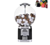Gumball Machine à gros distributeur de bulles pour boules de 3,2 cm, pas besoin de pièces de monnaie, idéal pour la maison et les magasins de détail, comprend un rangement de capsules de café