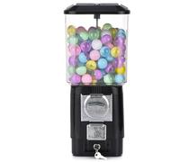 Gumball Machine pour Les Enfants, distributeurs automatiques de Bonbons, 200 balles vides, 100 jetons en Acier Inoxydable, Machine à bombardement à Bulles à Monnaie pour Les magasins de Jeux Black
