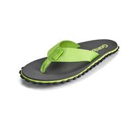 Gumbies Duckbills - Tongs de bain avec semelle en caoutchouc antidérapante en pneus de voiture recyclés - Chevalet souple en bouteilles PET recyclées - Semelle ergonomique, Gris citron vert., 38 EU