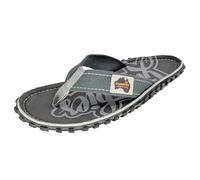 Gumbies Islander Tongs unisexes avec tige d'orteil en coton super doux et semelle en caoutchouc recy urable - Confort garanti, gris, 10.5 UK
