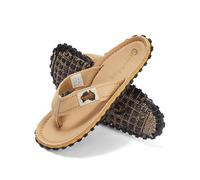 Gumbies Islander Tongs unisexes avec tige d'orteil en coton ultra doux et semelle en caoutchouc recyclé durable - Confort garanti, Sable classique, 42 2/3 EU