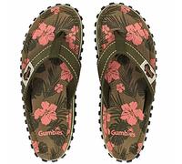 Gumbies Islander Tongs unisexes avec tige en coton ultra doux et semelle en caoutchouc recyclé durable - Confort garanti, Vert jungle, 39 2/3 EU