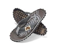 Gumbies Islander Tongs unisexes avec tige en coton ultra doux et semelle en caoutchouc recyclé durable - Confort garanti, gris, 44 EU