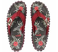 Gumbies Islander Tongs unisexes avec tige en coton ultra doux et semelle en caoutchouc recyclé durable - Confort garanti, Hibiscus gris, 40 2/3 EU