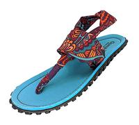 Gumbies Sandales Slingbacks en matériaux recyclés - Semelle robuste en pneus de voiture recyclés - Semelle intérieure douce en toile de coton - Bandes en tissu confortables pour un maintien idéal,