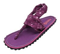 Gumbies Sandales Slingbacks en matériaux recyclés - Semelle robuste en pneus de voiture recyclés - Semelle intérieure douce en toile de coton - Bandes en tissu confortables pour un maintien idéal,