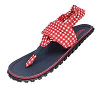 Gumbies Slingbacks - Sandales en matériaux recyclés - semelle robuste en pneus de voiture recyclés, semelle intérieure douce en coton canvas, lanières en tissu confortables pour un maintien idéal, 38