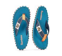 Gumbies Tongs Islander | Tongs classiques unisexes en toile avec semelle extérieure en caoutchouc recy t semelle intérieure en coton | profilées, légères et confortables au quotidien, Bleu