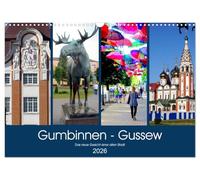 Gumbinnen - Gussew. Das neue Gesicht einer alten Stadt (Wandkalender 2026 DIN A3 quer), CALVENDO Monatskalender: Die ostpreußische Stadt Gumbinnen heute