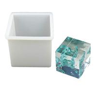 GUMEI 10 cm / 4 "Super Grand Cube carré Silicone Moule résine époxy coulée Fabrication de Bijoux