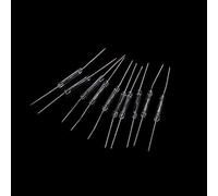 GUMEI 10 pièces 2x14mm Interrupteur à Lames normalement Ouvert Interrupteur à Induction magnétique électromagnétique N/O
