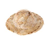 GUMEI 1PC Chapeau tissé de Paille Fait à la Main réglable pour Les Accessoires d'oiseaux de Perroquet à la Mode