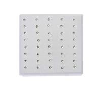 GUMEI 20 Paires de Clous d'oreilles en Plastique Faux Strass colorés Boucles d'oreilles hypoallergéniques