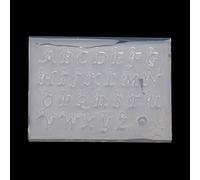 GUMEI 26 Kit de Moule de Lettres anglaises de Petite Taille Pendentif Alphabet moules en Silicone en résine UV