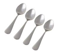 GUMEI 4 pièces cuillères à Pamplemousse en Acier Inoxydable à Bord dentelé Pamplemousse aux Fruits