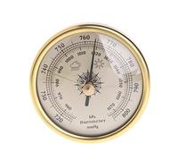 GUMEI 72mm Baromètre à Tenture Murale 1070hPa Couleur Or Cadran Rond Station Météo Air