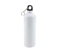 GUMEI Bouteille d'eau Blanche à Sublimation avec Mousqueton en Aluminium et Bouilloire étanche