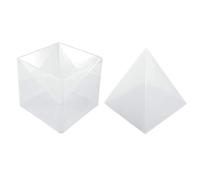 GUMEI Bricolage Pyramide résine Moule Ensemble Grand Silicone 3D Pyramide moules décor à la Maison 15 cm / 5.9 "
