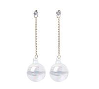 GUMEI Brillant AB Boule À Bulles Transparente Verre Eau À L'intérieur Boucles d'oreilles pour Les Femmes