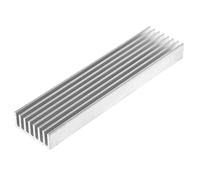 GUMEI dissipateur de Chaleur 1 PC 100 * 25 * 10mm dissipateur de Chaleur en Aluminium Bricolage Refroidisseur pour Transistor de Puissance LED Puce IC