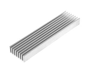 GUMEI dissipateur de Chaleur 1 PC 100 * 25 * 10mm dissipateur de Chaleur en Aluminium Bricolage Refroidisseur pour Transistor de Puissance LED Puce IC