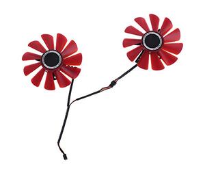 GUMEI Dissipateur de Chaleur 2 pièces 85mm RX-570-RS RX-580-RS FD10U12S9-C Ventilateur pour XFX RX470 RX570 RS RX580 RS