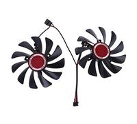 GUMEI dissipateur de Chaleur 2 pièces 95mm FDC10U12S9-C CF1010U12S Ventilateur de Refroidissement remplacer pour XFX Radeon RX580 RX590