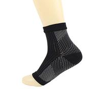 GUMEI Femmes Hommes Anti Fatigue Bout Ouvert Pilates Compression Chaussettes de Sport Courtes Yoga Gym Fitness Cheville Manchon Arc Soutien soulagement de la Douleur élastique