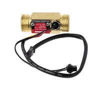 GUMEI G3 / 4" commutateur de débit d'eau de capteur de débit avec détection de température pour capteur de Liquide de Turbine compteurs de débit à Hall en cuivre