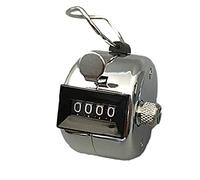 GUMEI Hand Tally Counter Clicker mécanique à 4 Chiffres en Acier Inoxydable avec Anneau pour Les Doigts