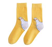 GUMEI Harajuku Femmes Coton Chaussettes d'équipage Dessin animé oie Canard nouveauté Milieu Tube Bas