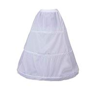 GUMEI Jupon 3 cerceaux Taille élastique sans Fil Jupon Nuptiale Robe de mariée Jupe Doublure Femmes fête Bal Costume Jupes Jupon, Blanc