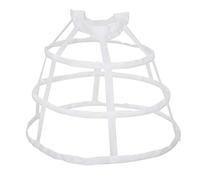 GUMEI Jupon Femmes 3 cerceaux Sacoche Jupon évider Jupe Cage à Oiseaux Mariage Volants de mariée Large Ceinture Crinoline Slip sous-Jupe Agitation