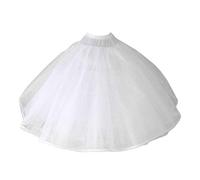 GUMEI Jupon Femmes 8 Couches Tulle Robe De Bal Robe De Mariée De Mariée Jupon sans Anneaux Soirée De Bal Crinoline Demi Slip Puffy Jupon
