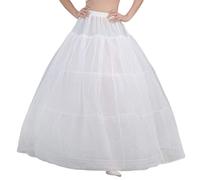 GUMEI Jupon mariée mariée Robe de mariée Soutien Jupon 3 cerceaux 1 Couche Fil Jupe Femmes Costume Jupes Doublure Doublure