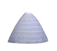 GUMEI Jupon Robe de mariée Jupe Soutien Costume Jupon Slip Grand 6 cerceaux Jupons sans Fil pour mariée Femmes