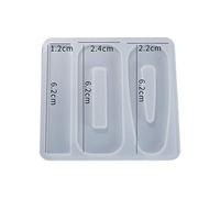 GUMEI Pince à Cheveux en Résine Époxy Moule Silicone Réutilisable pour Bricolage, 1 Pc ou 5 Pcs, Unisex, Taille Facultative: 1 à 12, Couleur: Comme les Images Montrées