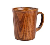GUMEI Tasse à Thé en Bois Massif Naturel Japonaise - Faite à la Main Avec Poignée - Isolation Thermique, Acide Créatif, Jujube