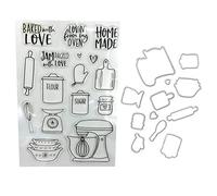 GUMEI ustensiles de Cuisine tampons Transparents Joint + Matrices de découpe Ensemble de pochoirs Bricolage Scrapbooking