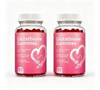 Gummies Au Glutathion Avec Du Collagène Marin For L'éclat De La Peau | Gummies De Beauté Au Glutathion En Forme De Coeur Avec Du Collagène Marin For Les Ongles Et Les Os Des Cheveux(2pcs)