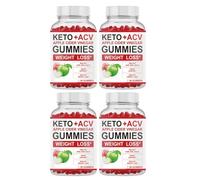 Gummies Au Vinaigre De Cidre De Pomme For La Gestion Du Poids Et Le Soutien Minceur - 60 Gummies Naturelles(4pcs)