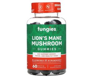 Gummies de champignon Lions Mane, bleuet et fraise - 60 gummies